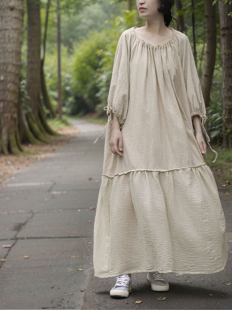 Vestido de lino Boho Breeze