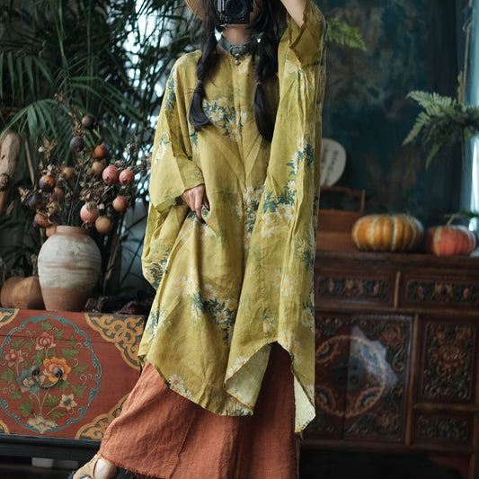 Wild Daisy Ramie Midi Dress