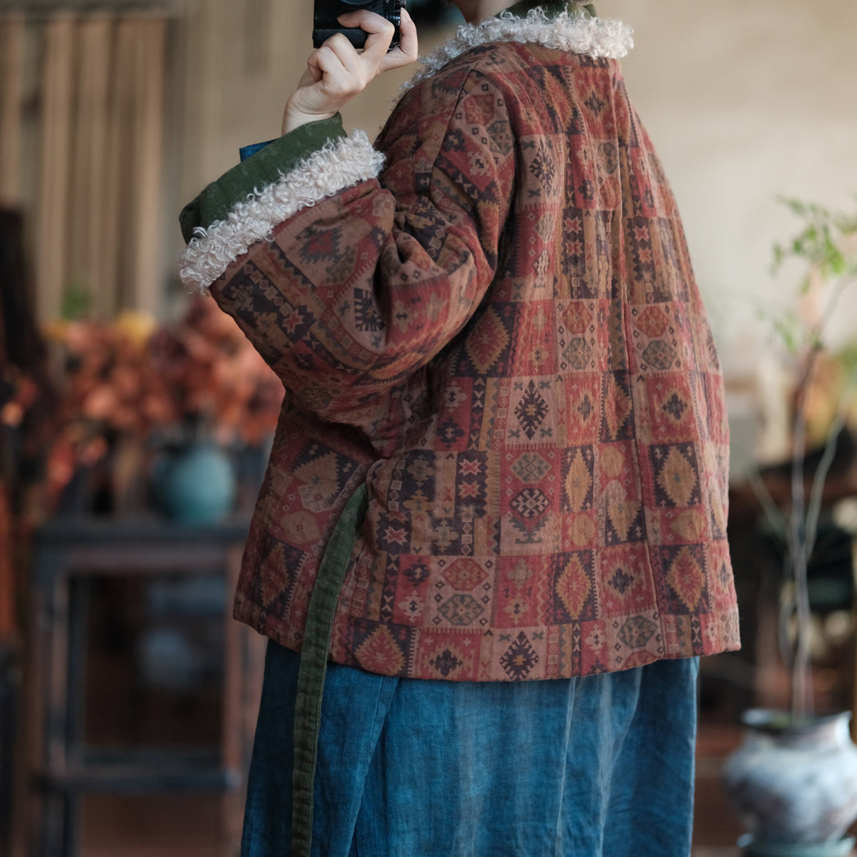 Mosaic Moss Quilted Jacket