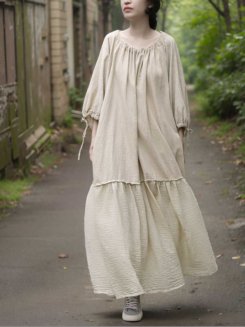 Vestido de lino Boho Breeze