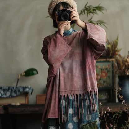 Rosewood Tie-Dye Cotton Top
