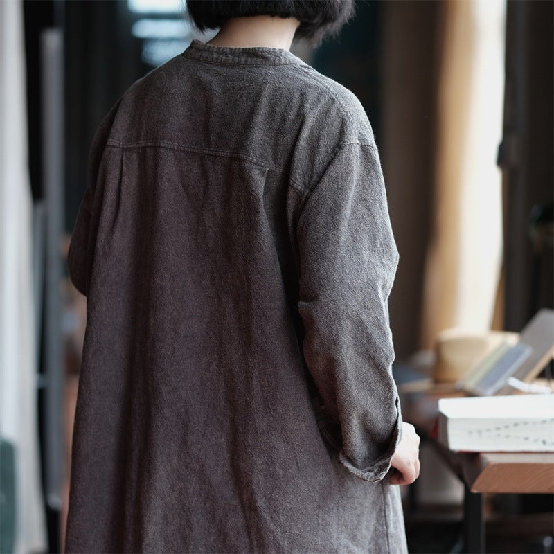 Abrigo de lino y algodón Vintage Grace