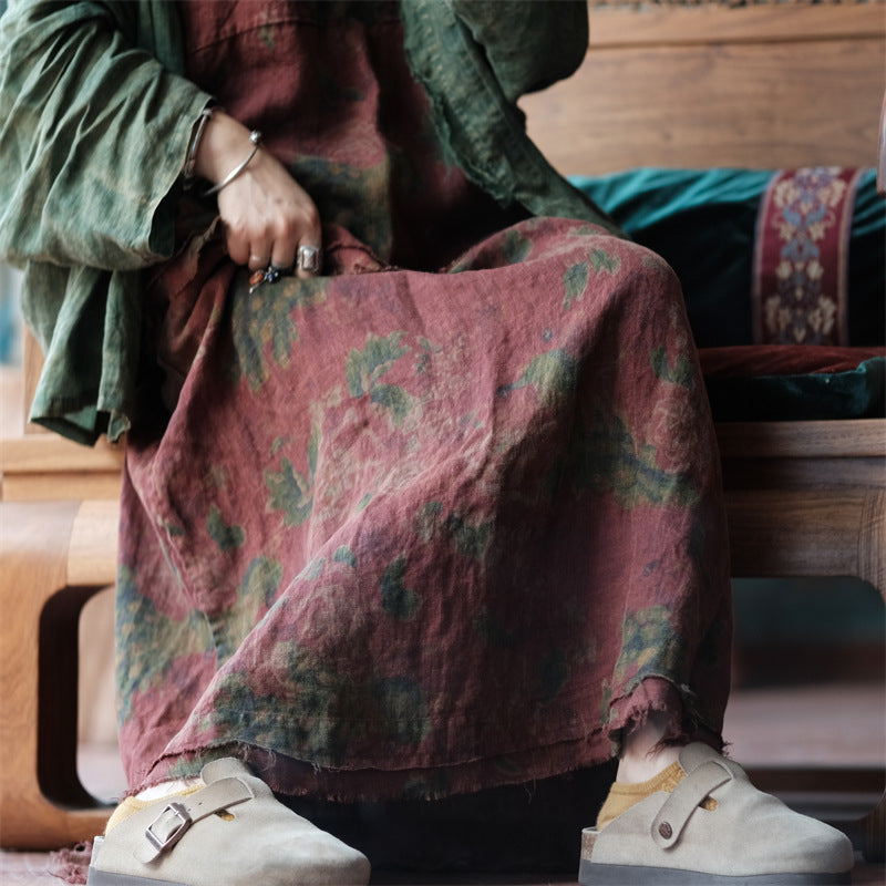 Falda de lino Vintage Breeze