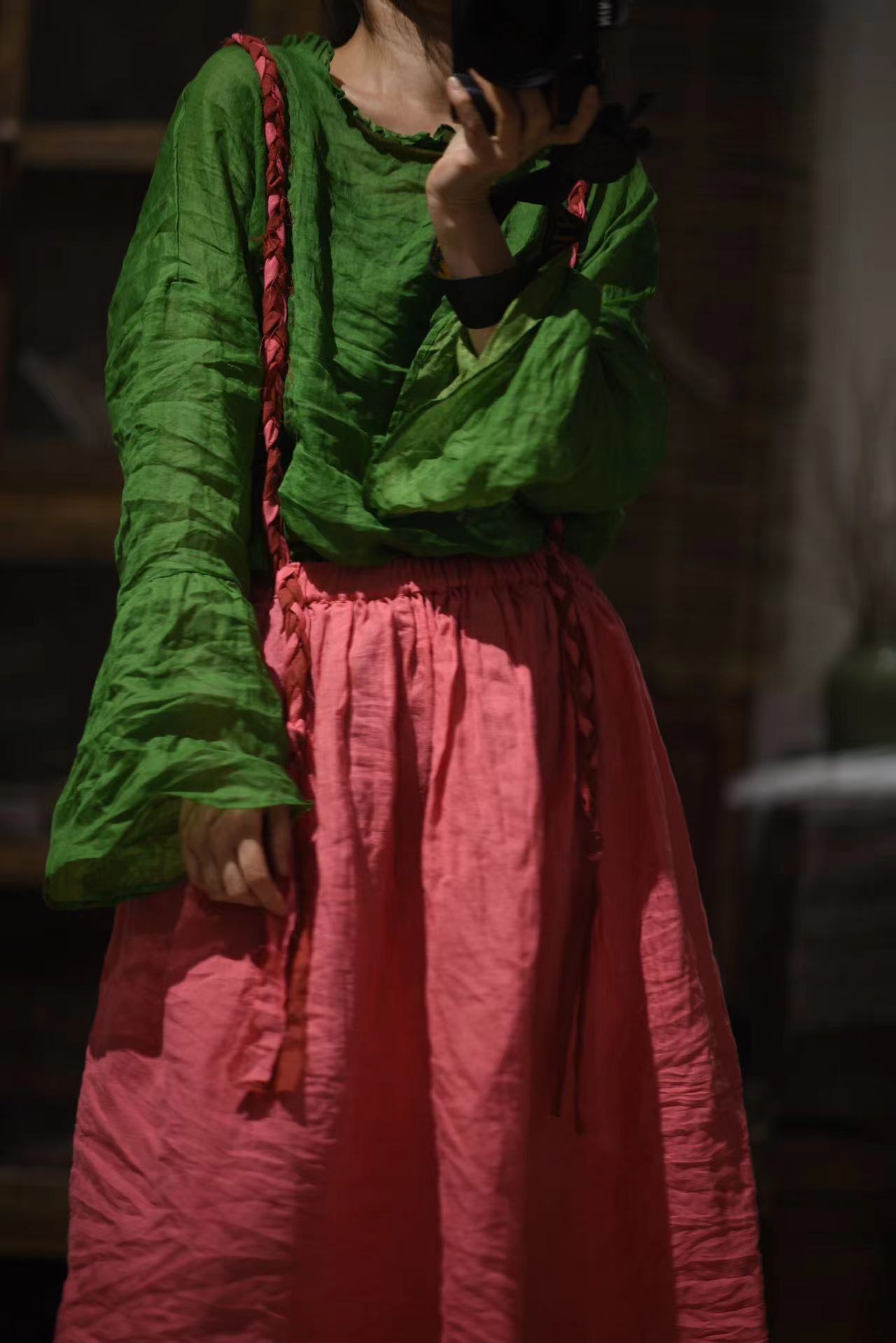 Blusa con volantes Rami