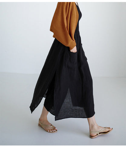 Falda-pantalón de lino de Kioto