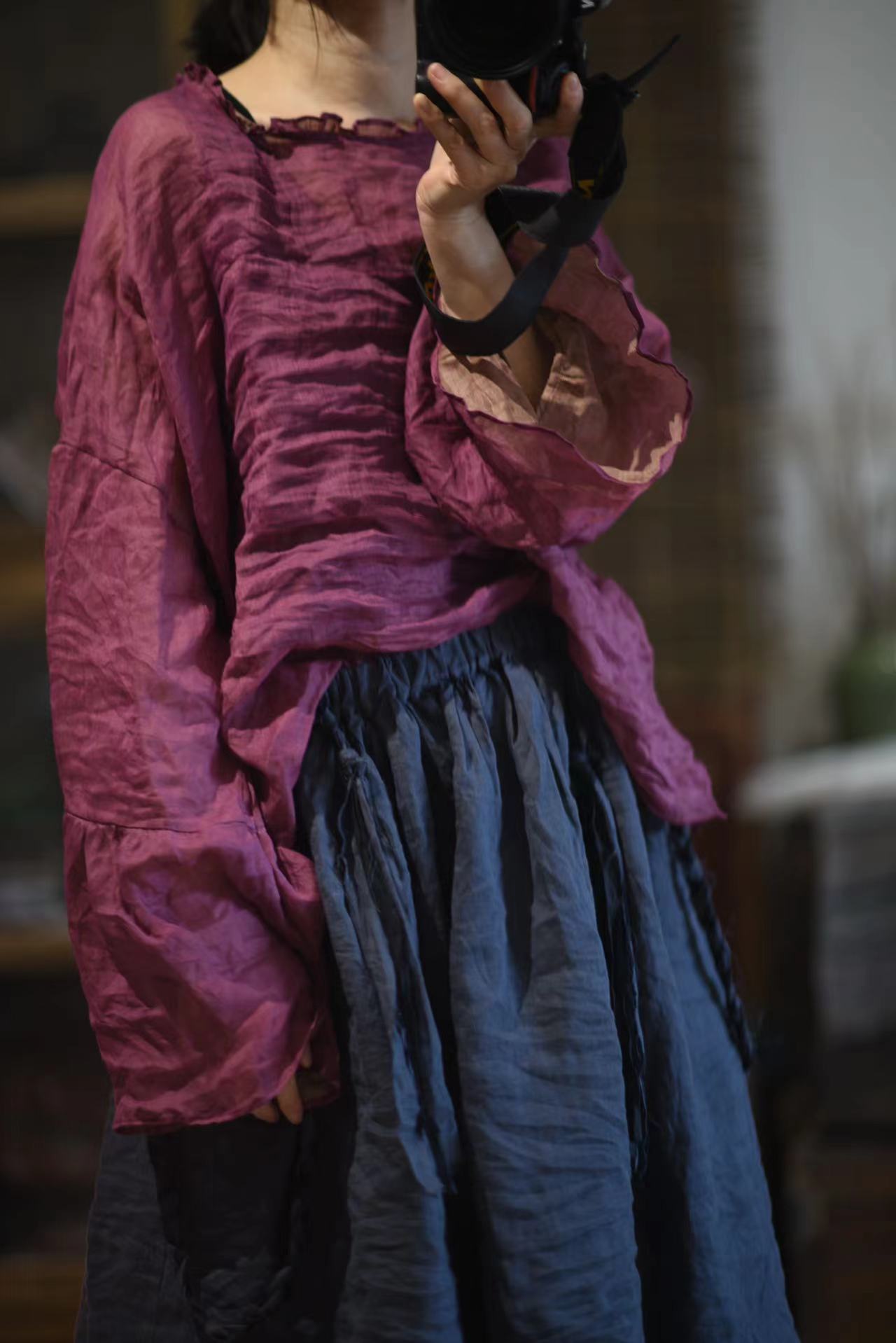 Blusa con volantes Rami