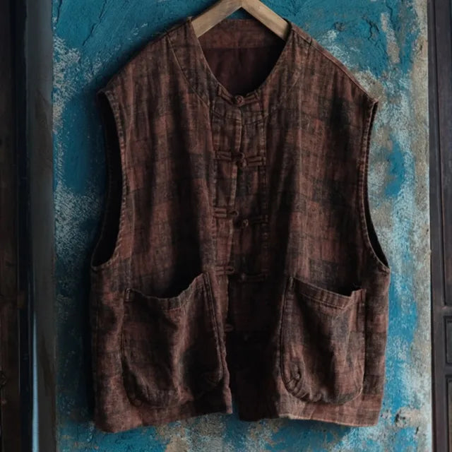 Chaleco floral vintage