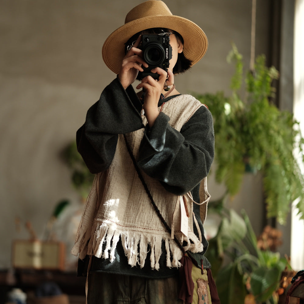 Blusa de lino Boho Breeze