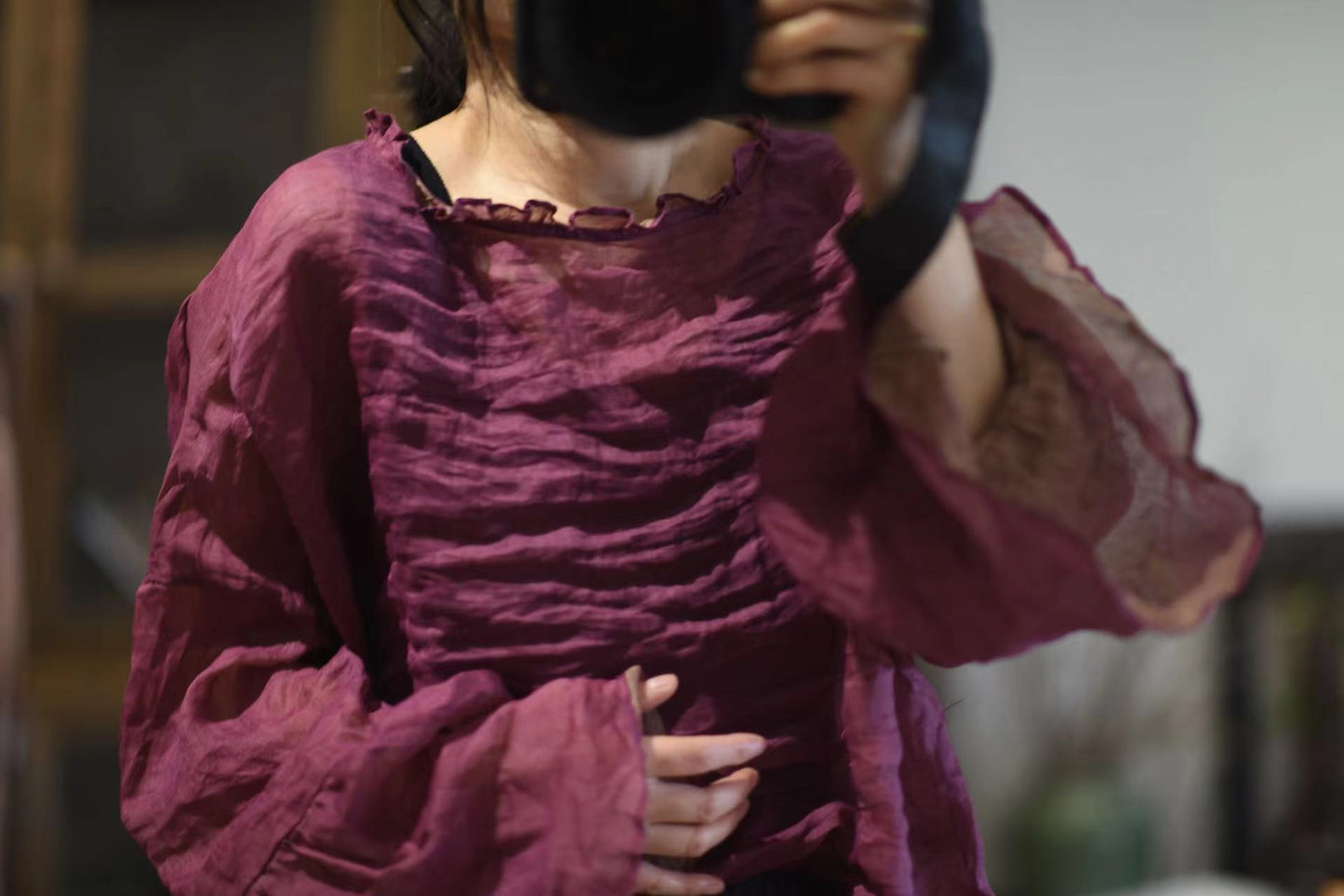 Blusa con volantes Rami