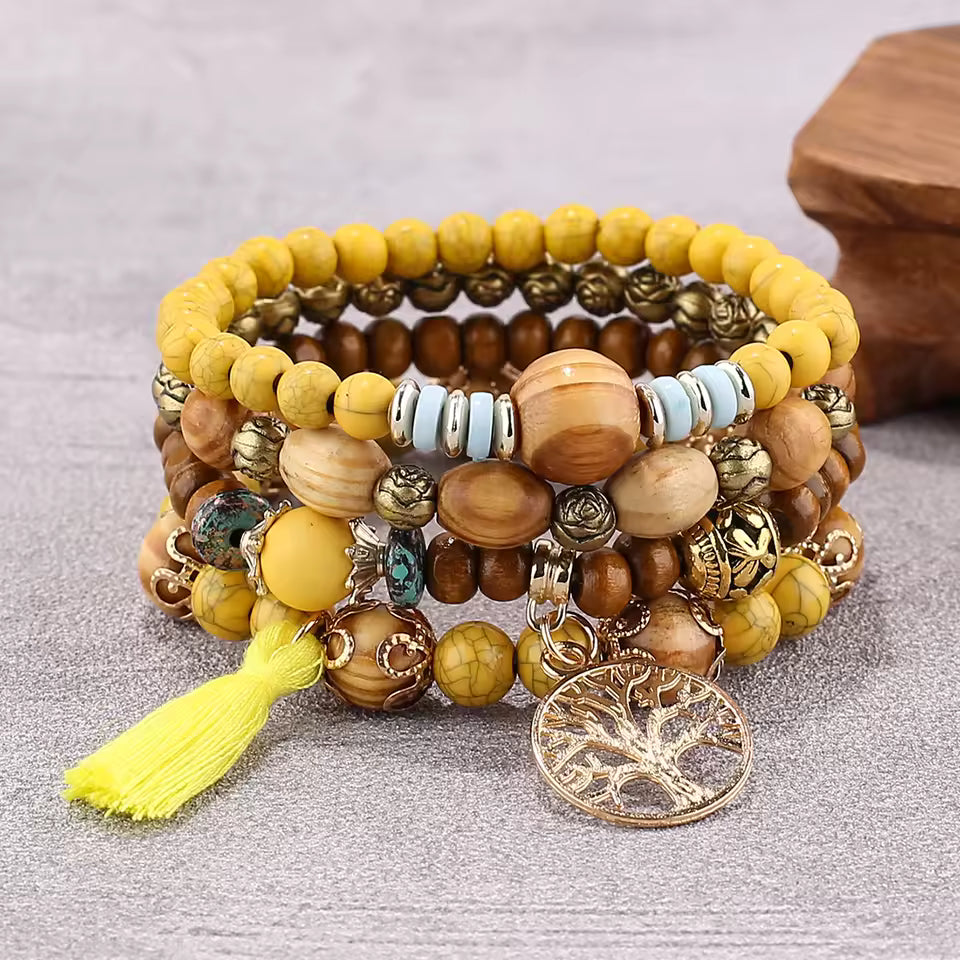Pulsera multicapa Bohemian LifeTree