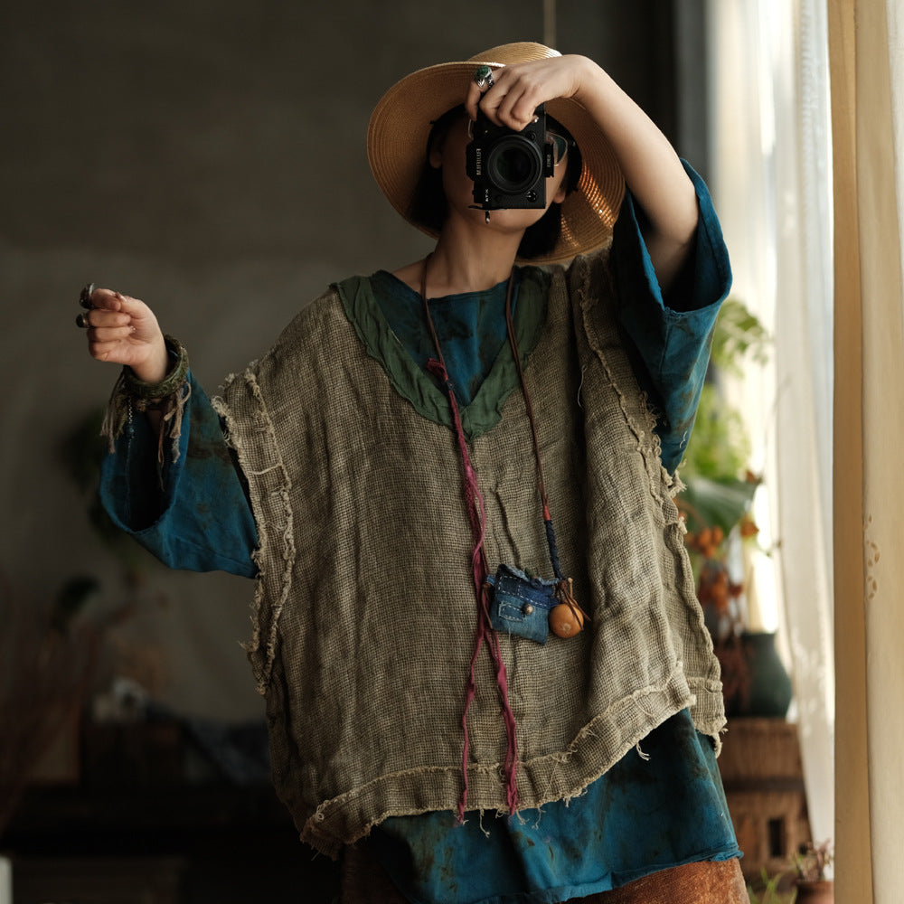 Artisan Linen Layered Top