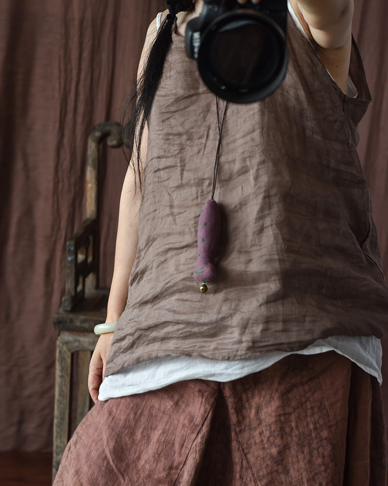 Camisola de lino vintage Bluz