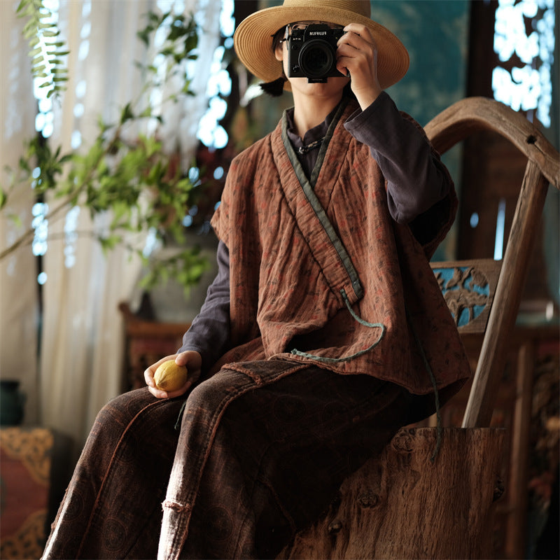 Chaleco cruzado vintage Daisy