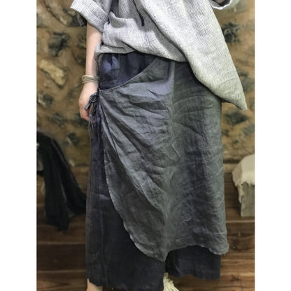 Falda pantalón de pierna ancha con flujo boho