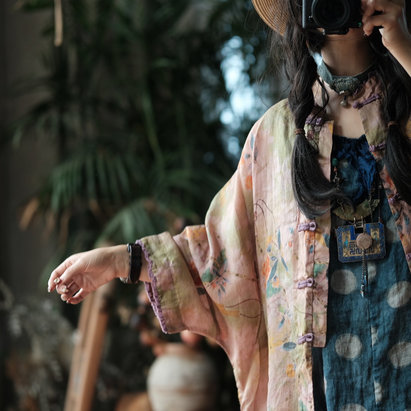 Blush Garden Ramie Jacket