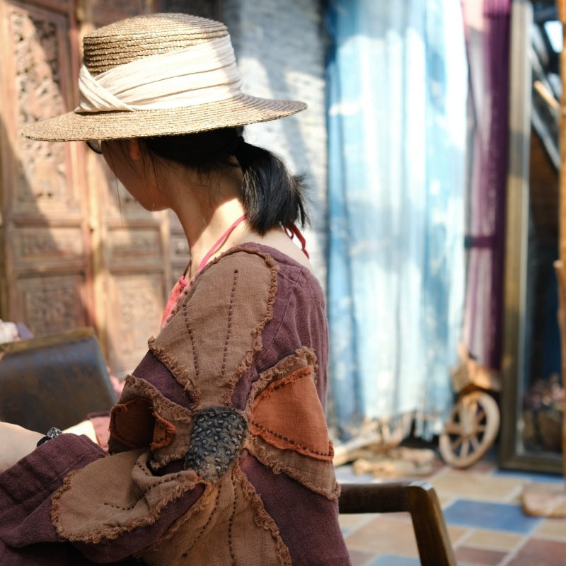 Flor de patchwork vintage