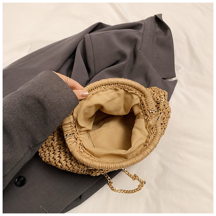 Bolso bandolera de paja tejida Palma