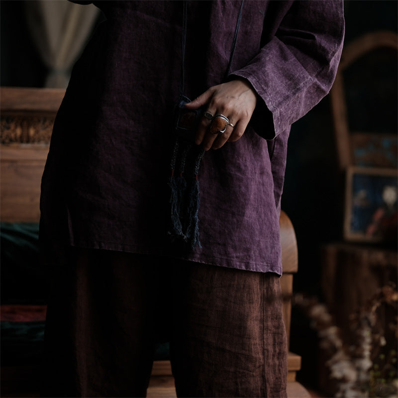 Women's Oversized Vintage Breeze Linen Shirt – Lightweight and Breathable