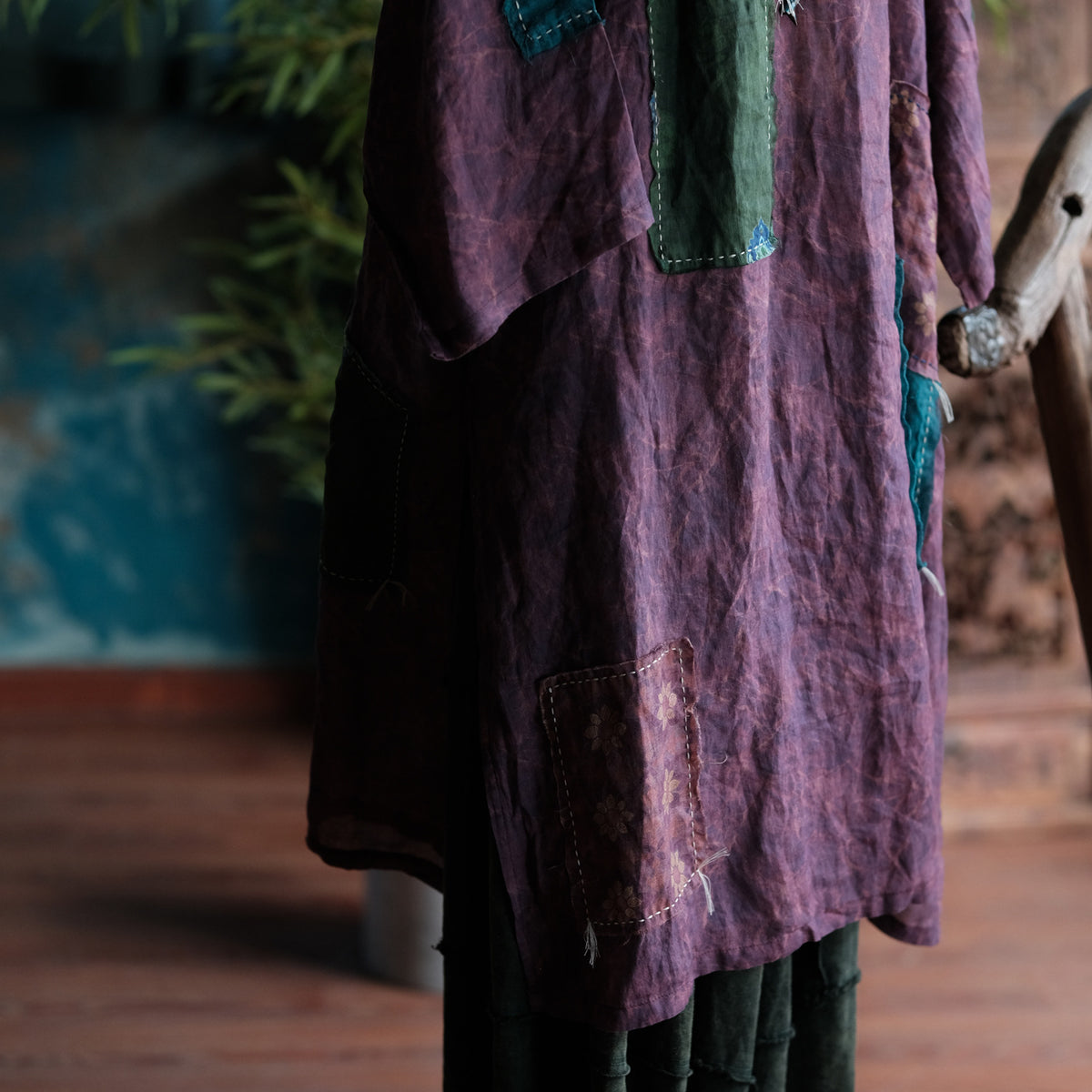 Cloudwash Mandarin Linen Dress