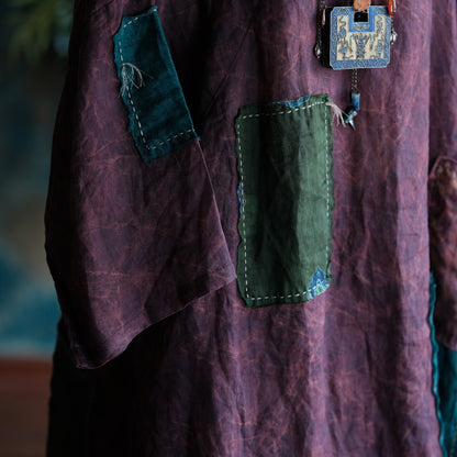 Cloudwash Mandarin Linen Dress