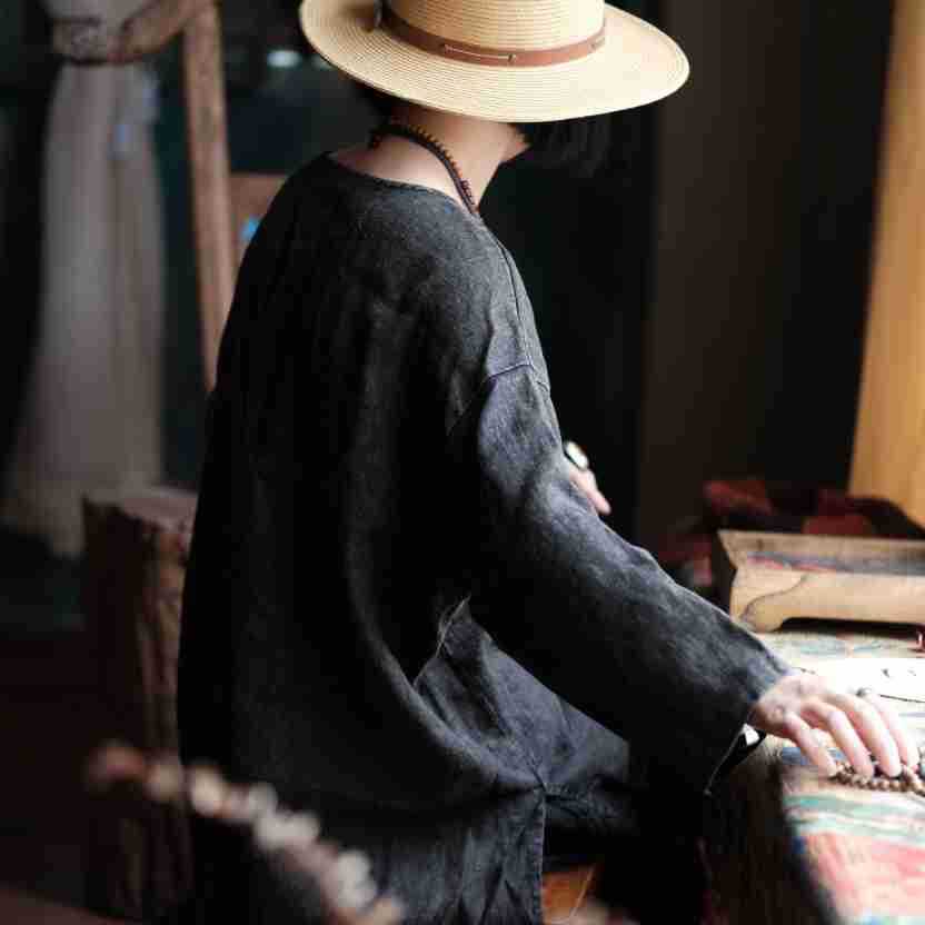 Women's Oversized Vintage Breeze Linen Shirt – Lightweight and Breathable