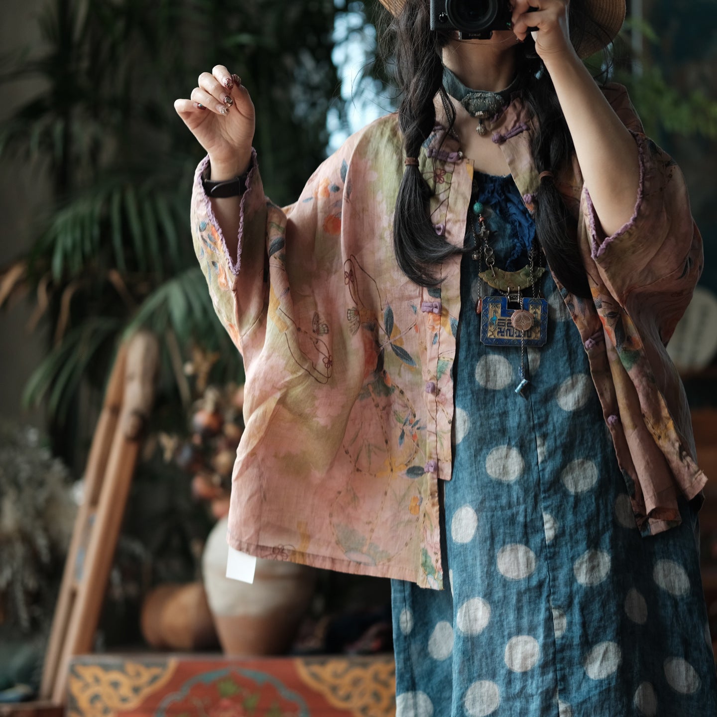 Blush Garden Ramie Jacket
