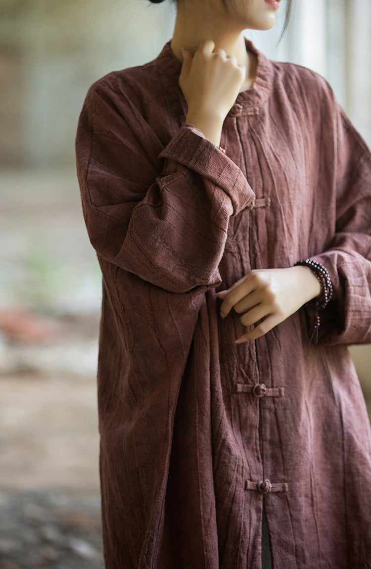 Camisa larga de lino Vintage Harmony