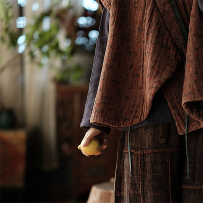 Reversible Daisy Vest grey and orange — both sides shown