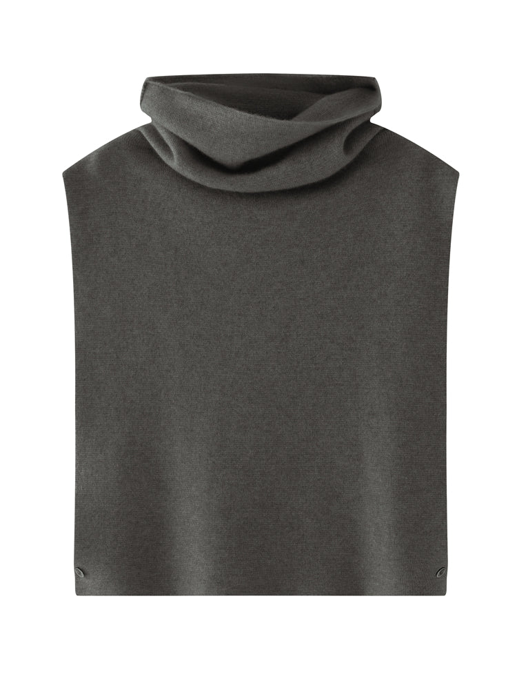 Elegante blusa de punto con cuello alto