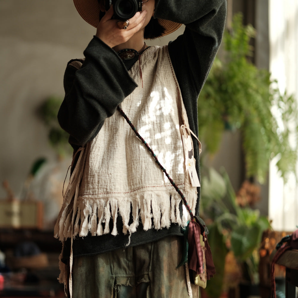 Blusa de lino Boho Breeze