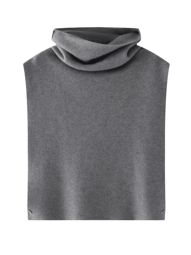 Elegante blusa de punto con cuello alto