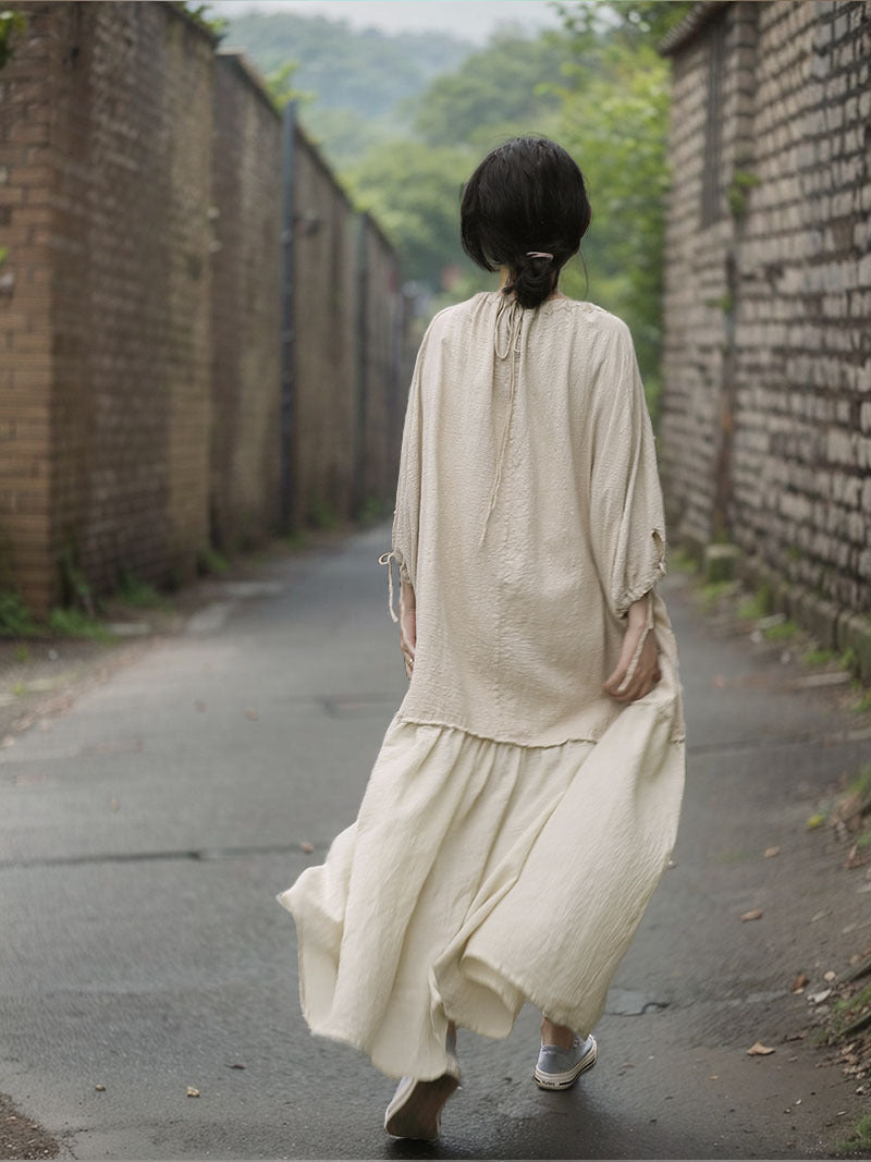 Vestido de lino Boho Breeze