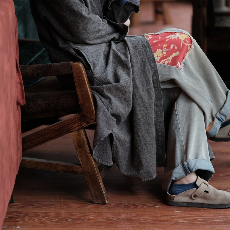 Abrigo de lino y algodón Vintage Grace