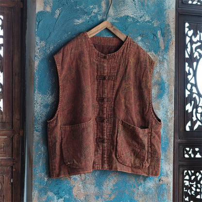 Chaleco floral vintage