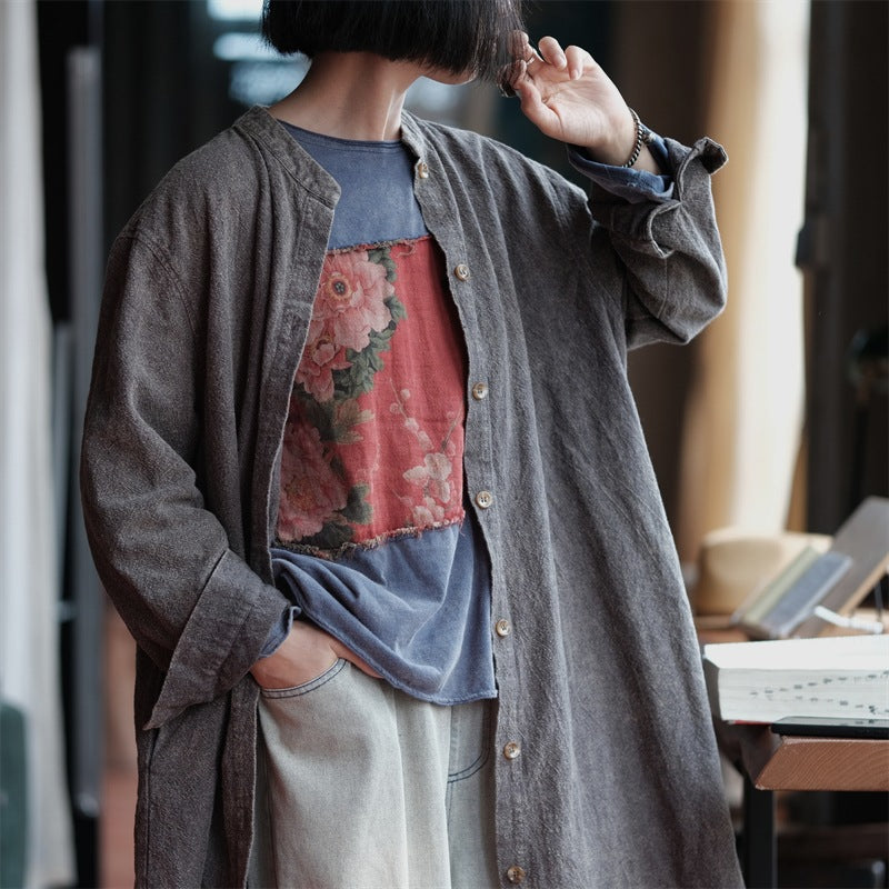 Abrigo de lino y algodón Vintage Grace