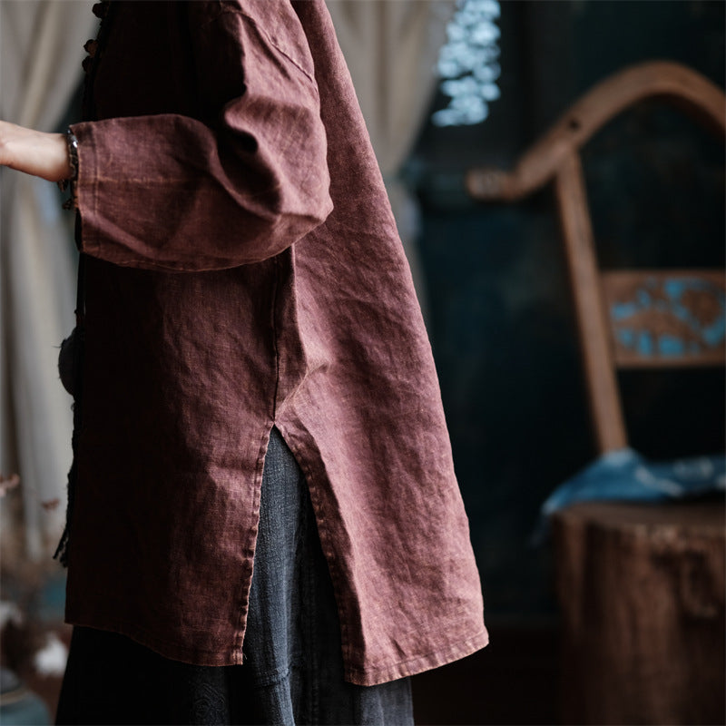 Women's Oversized Vintage Breeze Linen Shirt – Lightweight and Breathable