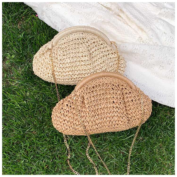 Bolso bandolera de paja tejida Palma