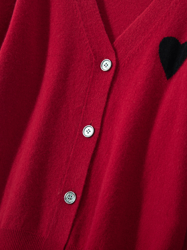 Cárdigan de cachemira Heartline