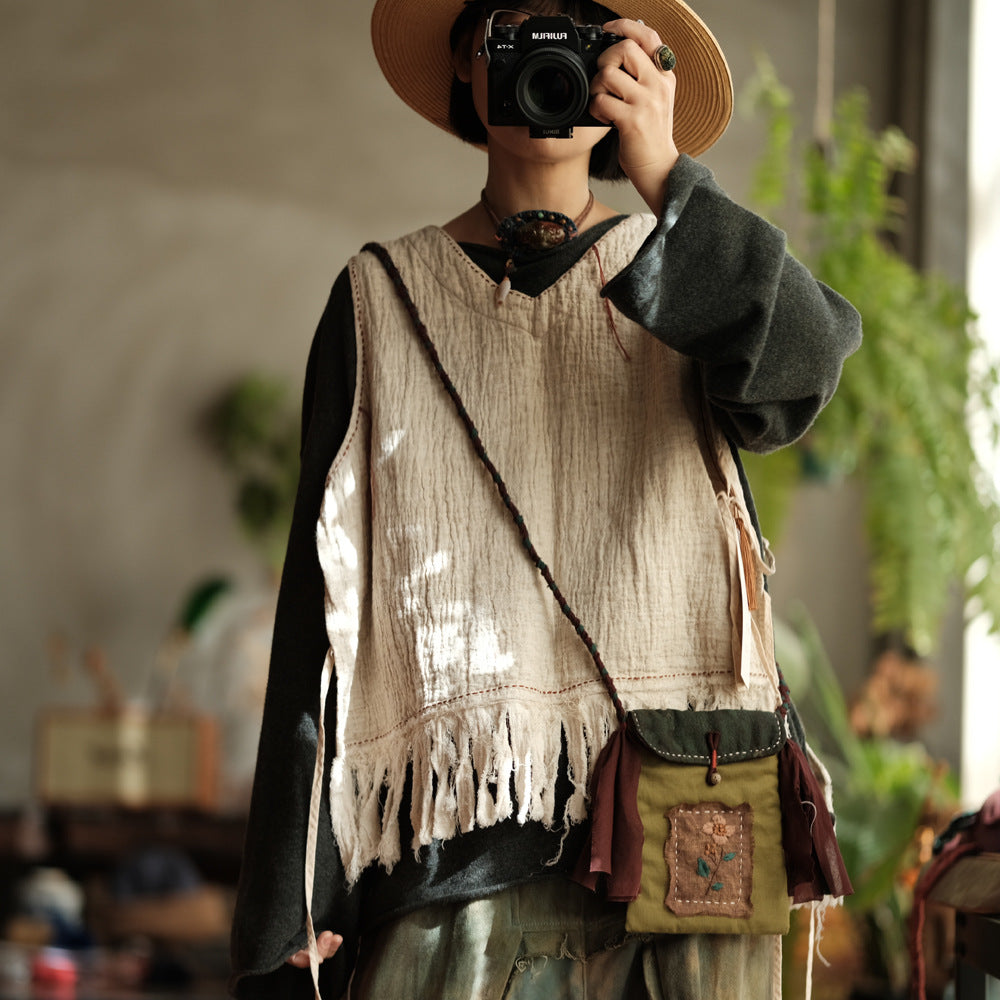 Blusa de lino Boho Breeze