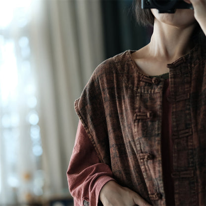 Chaleco floral vintage