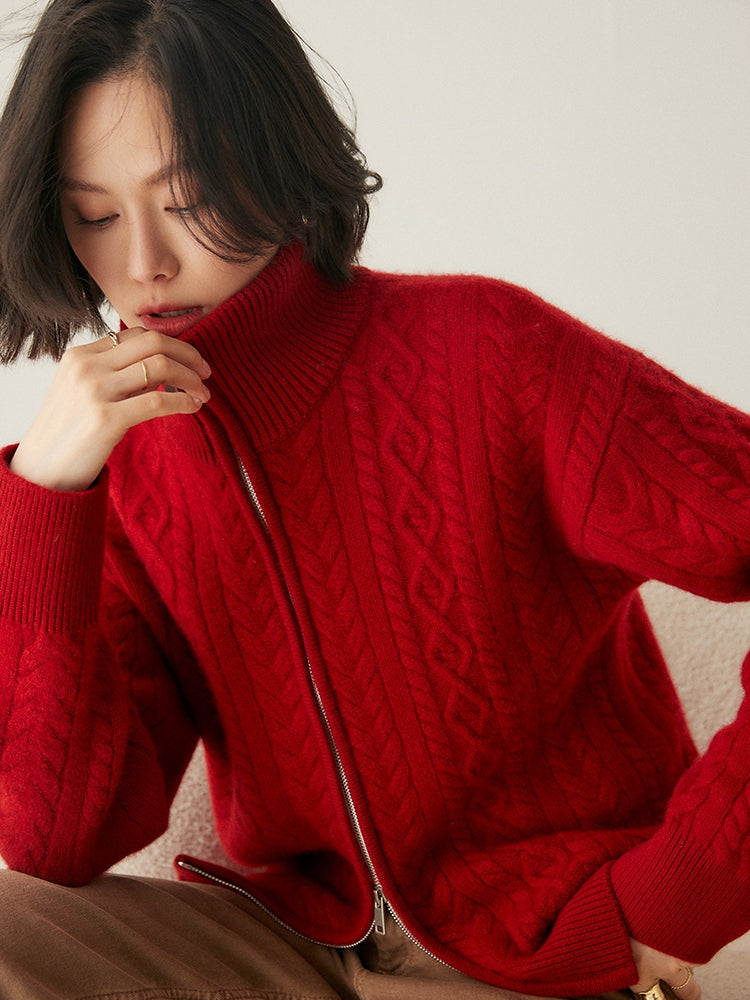 Cárdigan de mezcla de cachemira Heritage