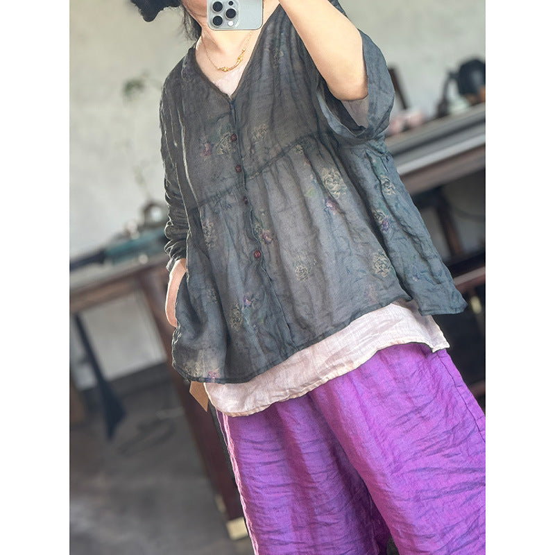 Blusa de ramio Vintage Breeze