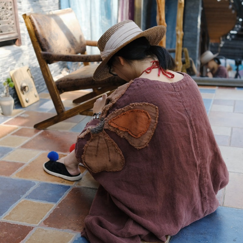 Flor de patchwork vintage