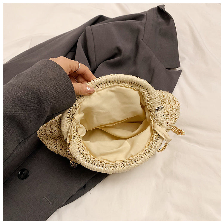 Bolso bandolera de paja tejida Palma