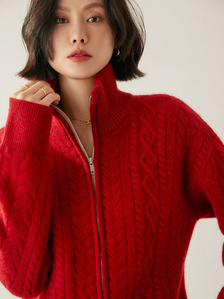 Cárdigan de mezcla de cachemira Heritage