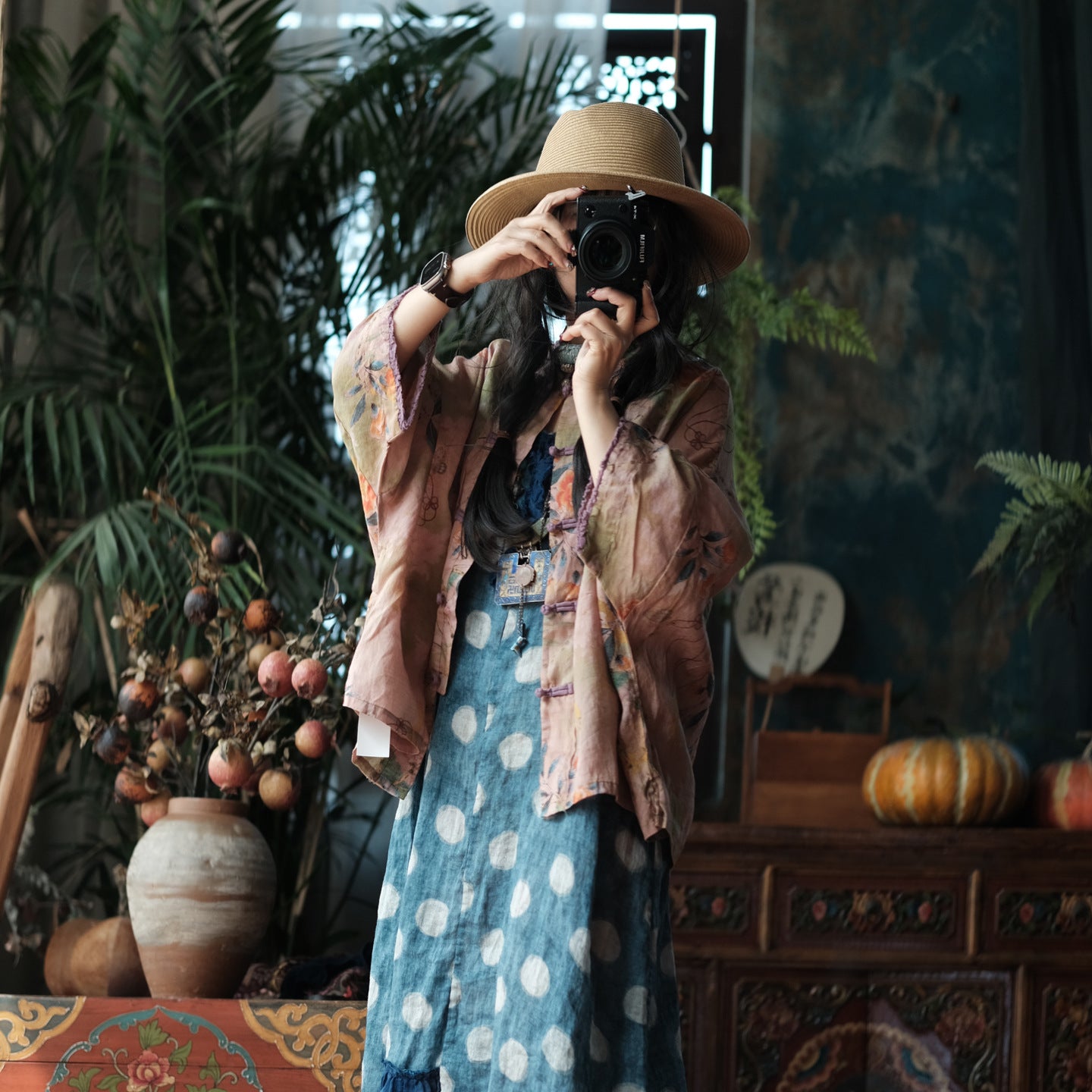 Blush Garden Ramie Jacket
