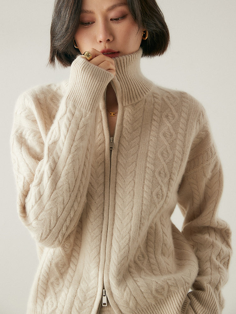 Cárdigan de mezcla de cachemira Heritage