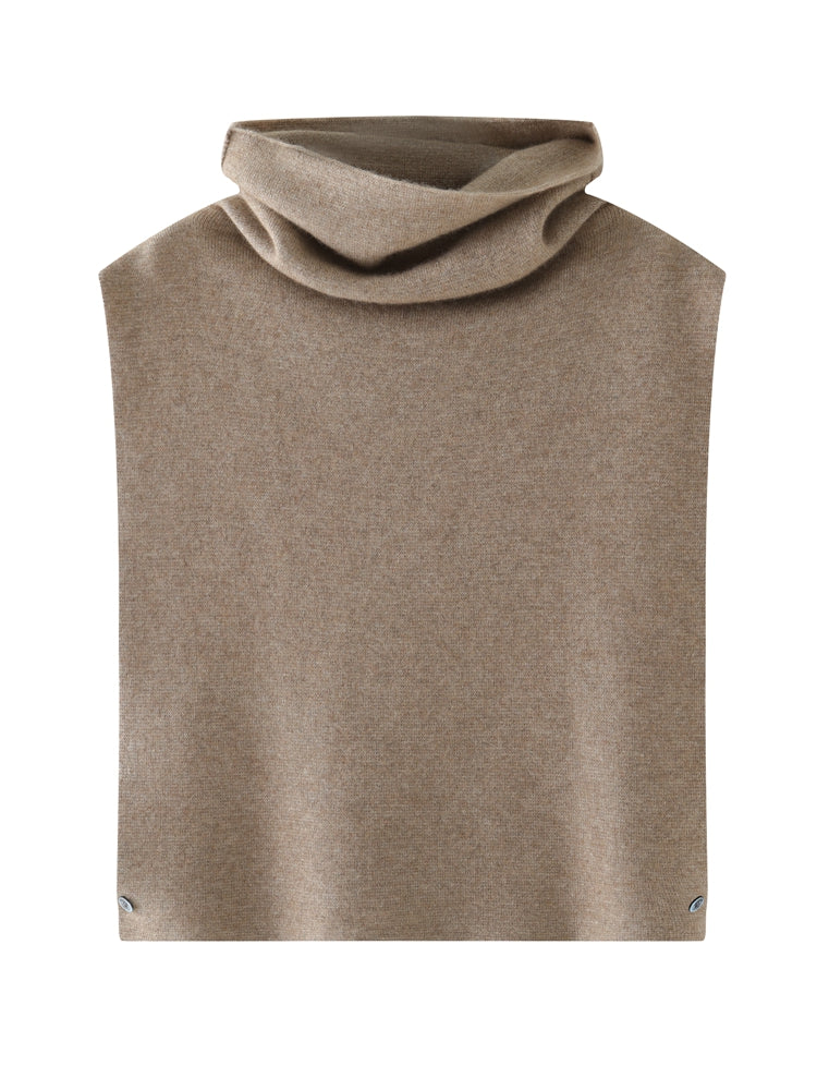 Elegante blusa de punto con cuello alto