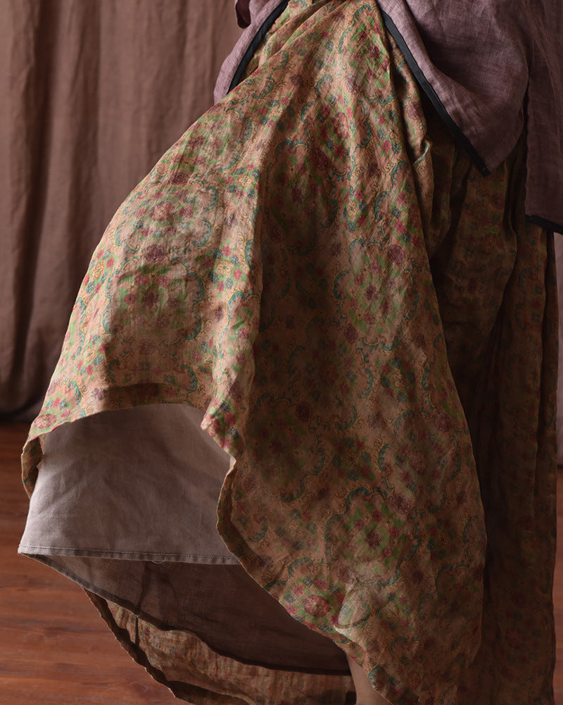 Falda larga vintage Bloom