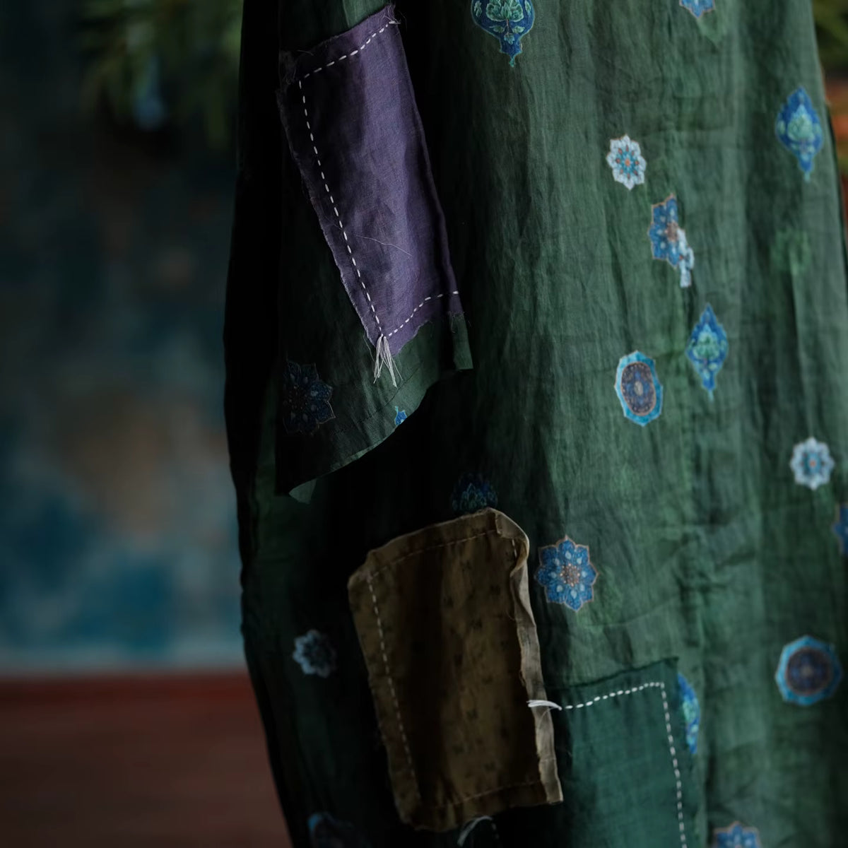 Willow Vintage Green Ramie Dress
